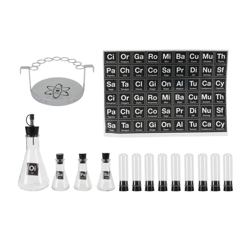 Wink Chemist's Spice Rack, 14 Piece Chemistry Spice Rack Set - Image 3